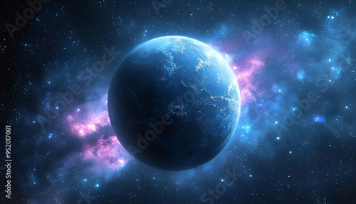 planet in the space