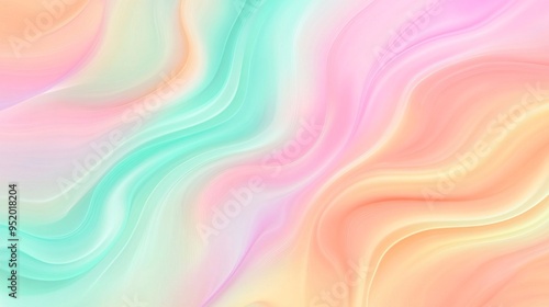 A serene abstract background with soft pastel hues and flowing curves.
