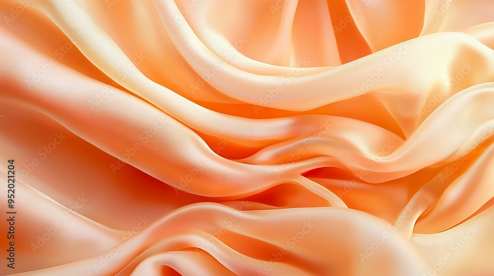 Obraz premium Peach Satin Fabric.