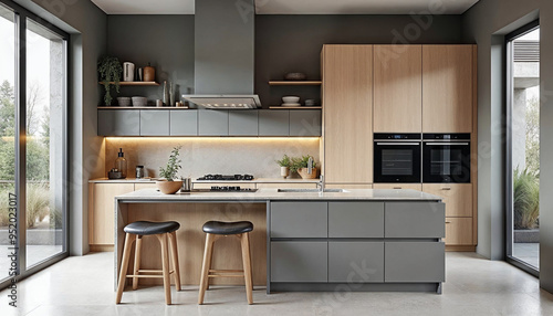 modern kitchen interior