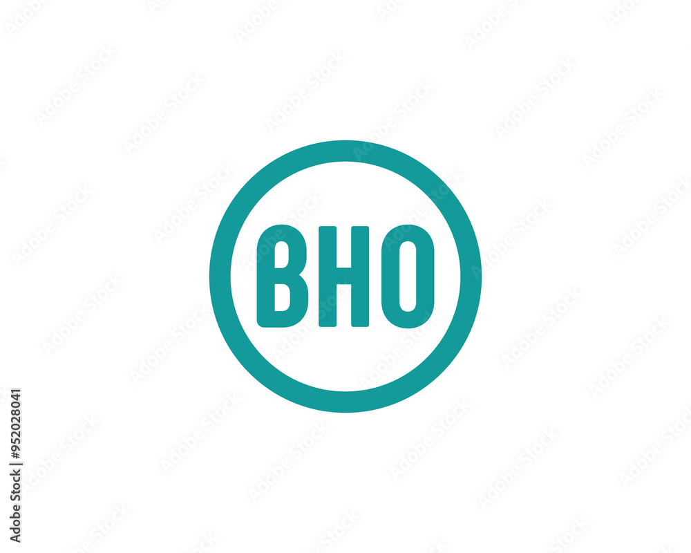 BHO logo design vector template. BHO BHO logo design vector template. BHO