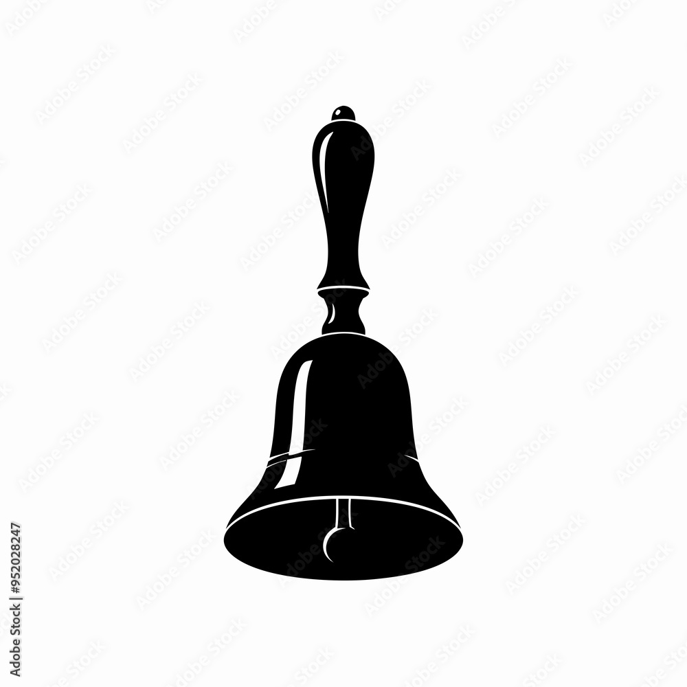 Christmas bell Silhouette, vector, illustration Christmas bell Silhouette, vector, illustration