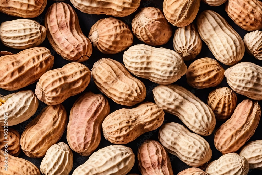 Close-up of peanuts in their shells, showcasing the natural texture and variations in color. Close-up of peanuts in their shells, showcasing the natural texture and variations in color.