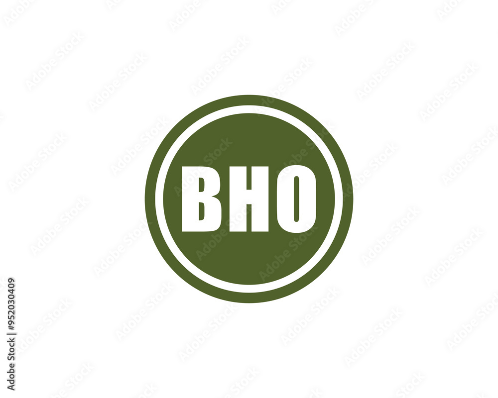 BHO logo design vector template. BHO BHO logo design vector template. BHO