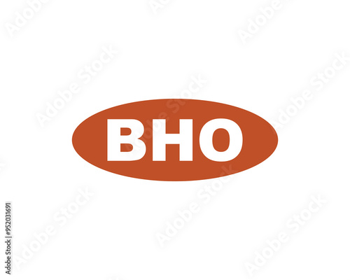 BHO logo design vector template. BHO photo