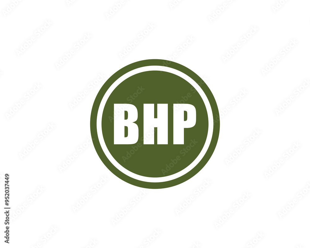 BHP logo design vector template. BHP BHP logo design vector template. BHP