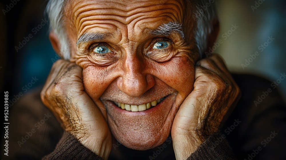 33. An elderly person expressing amusement with a hearty laugh and bright eyes 33. An elderly person expressing amusement with a hearty laugh and bright eyes