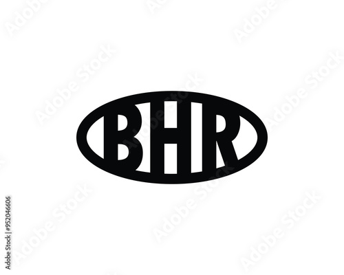 BHR Logo design vector template. BHR photo