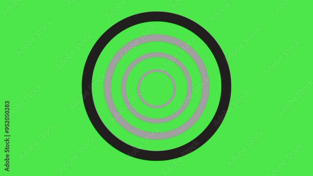 moving color black circles abstract motion green screen background. moving color black circles abstract motion green screen background.