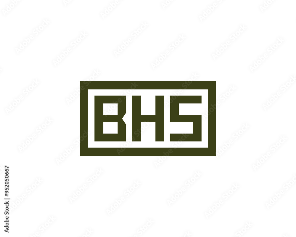 BHS logo design vector template. BHS BHS logo design vector template. BHS