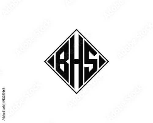 Free Download BHS logo design vector template. BHS - GFXLoad