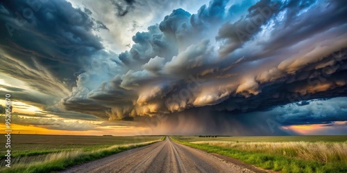 twilight stormy clouds dramatic monsoon skylines rural roadscapes photo