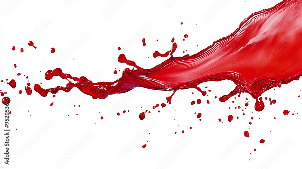 Red wine splash over white background Red wine splash over white background