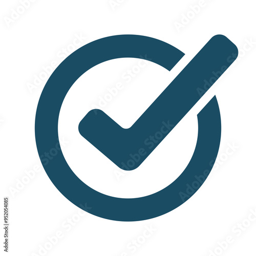 Check mark, tick svg cut file. Isolated vector illustration.