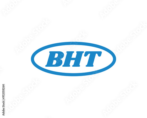 BHT logo design vector template. BHT photo