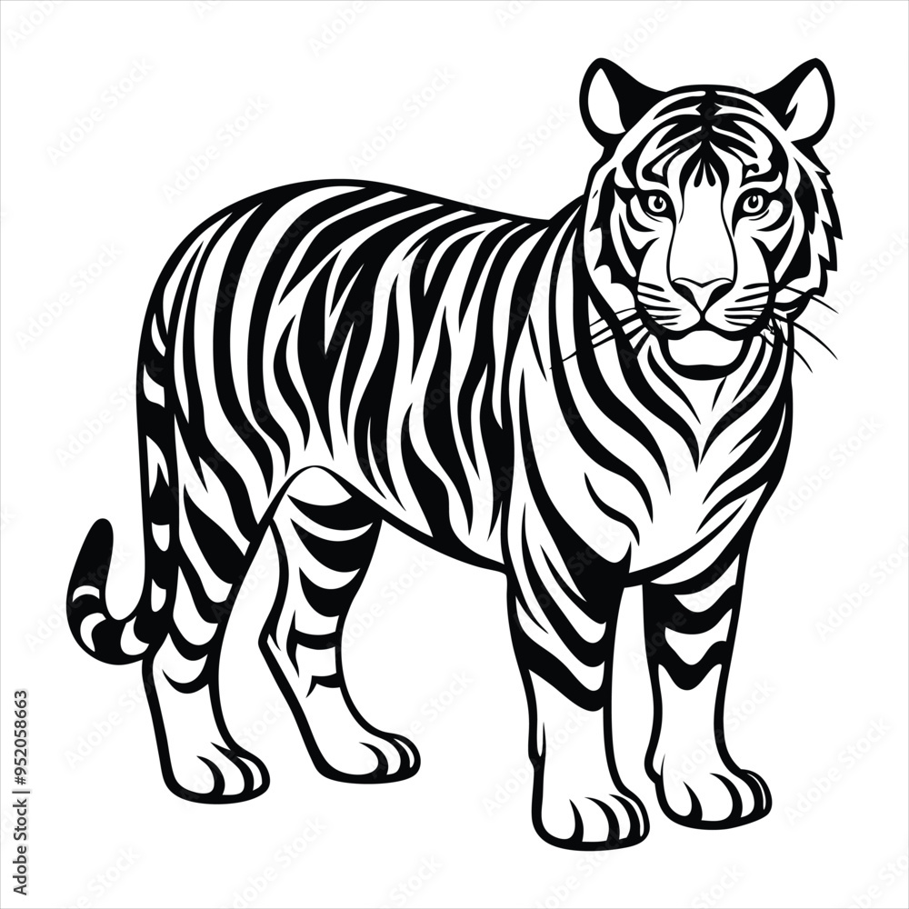 tiger silhouette vector tiger silhouette vector