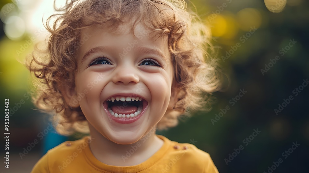 125. A child showing delight with a beaming smile and excited expression 125. A child showing delight with a beaming smile and excited expression