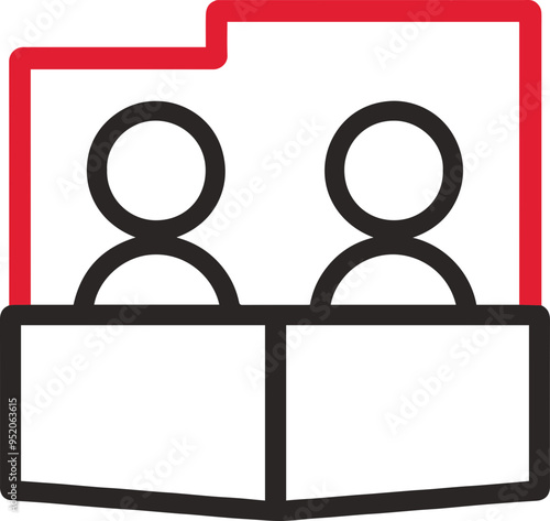 자연과 나무를 상징하는 아이콘 일러스트