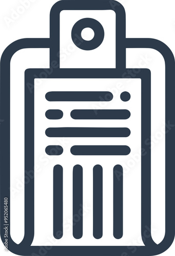 클립보드를 상징하는 심플한 클립보드 아이콘 이미지