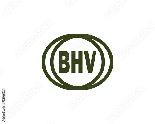 BHV logo design vector template. BHV photo