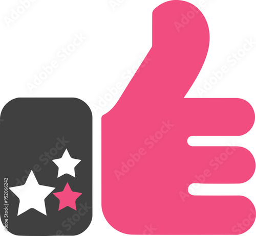 좋아요와 추천을 의미하는 엄지손가락 아이콘 디자인