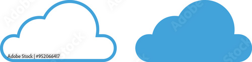 cloud vector icon for weather and technlogy icon Cloud icon vector for web and mobile app. cloud sign and symbol