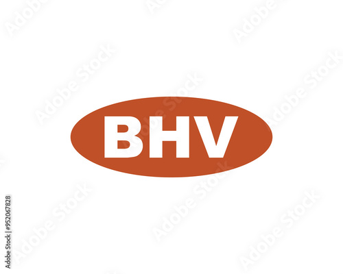 BHV logo design vector template. BHV