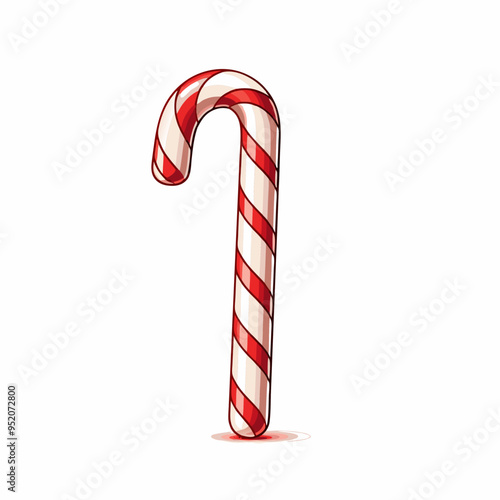 Christmas Candy Cane color vector, illustration
