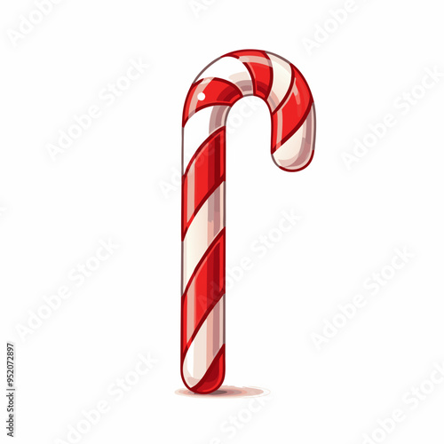 Christmas Candy Cane color vector, illustration
