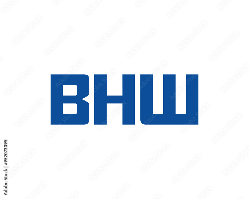 BHW logo design vector template. BHW BHW logo design vector template. BHW