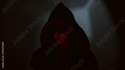 Hacker hiding personality puts forward requirements of blackmail speaking on camera.