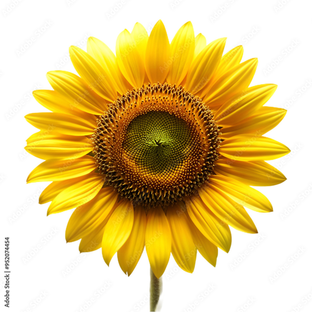 Fototapeta premium Sunflower isolated on transparent background