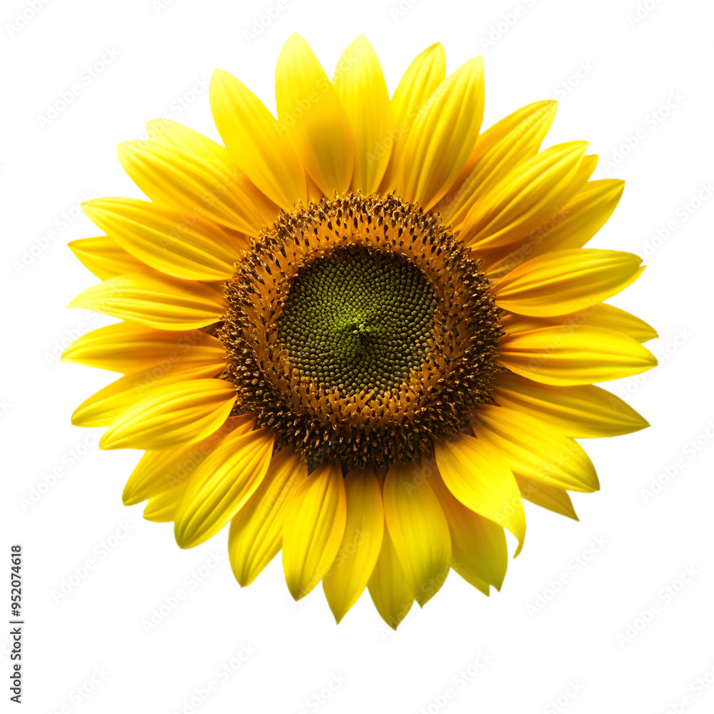 Fototapeta premium Sunflower isolated on transparent background