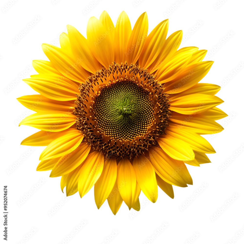 Fototapeta premium Sunflower isolated on transparent background