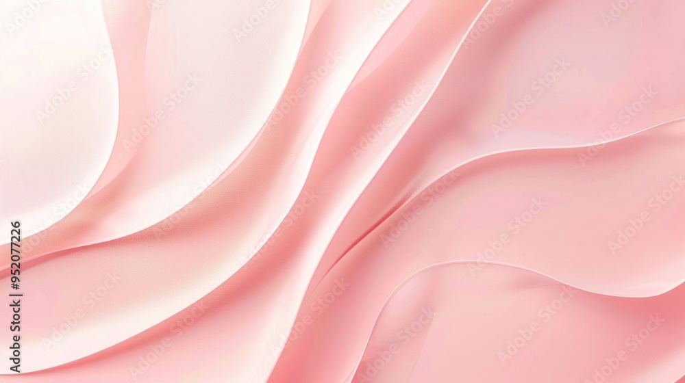 Fototapeta premium Abstract Pink Flowing Design