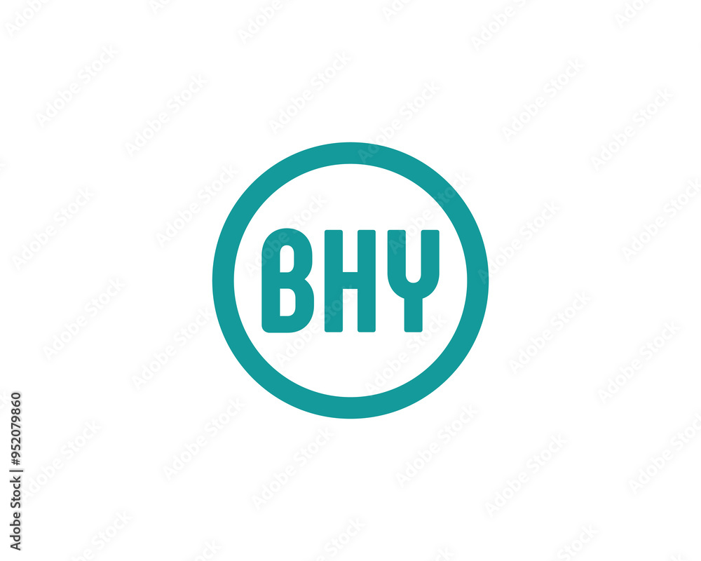 BHY logo design vector template. BHY BHY logo design vector template. BHY