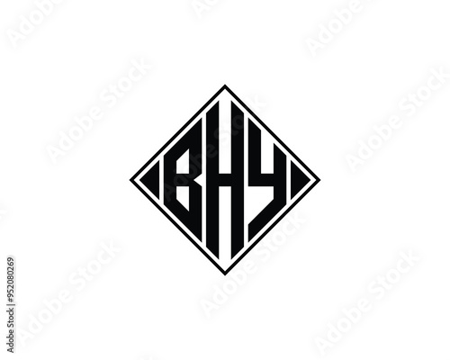 Free Download BHY logo design vector template. BHY - GFXLoad
