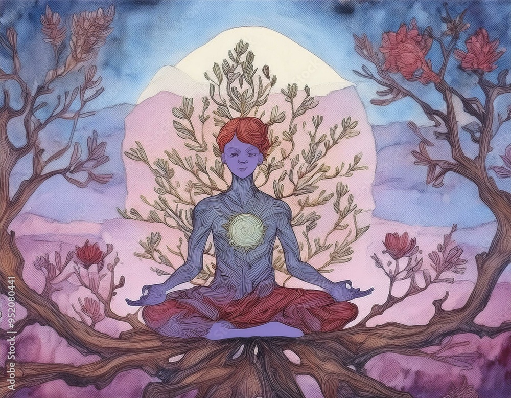 art illustration depicting tantra nature buddhism peace on earth art illustration depicting tantra nature buddhism peace on earth