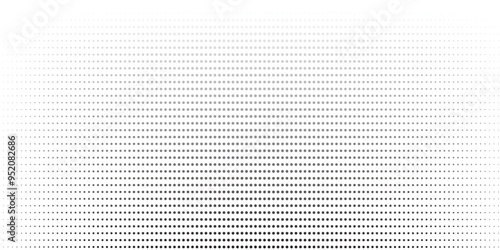 Background with monochrome dotted texture. Polka dot pattern template.