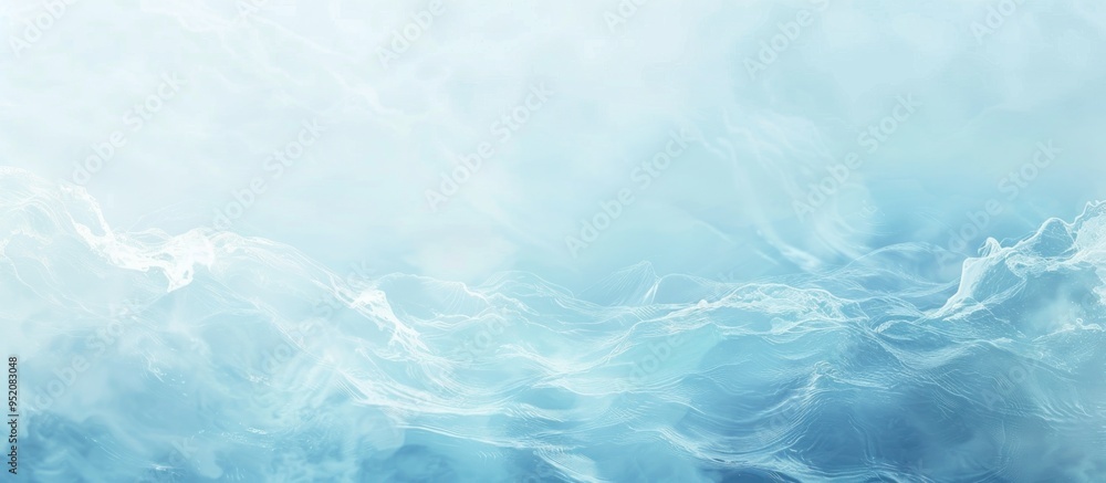 Fototapeta premium Abstract Blue and White Swirling Waves