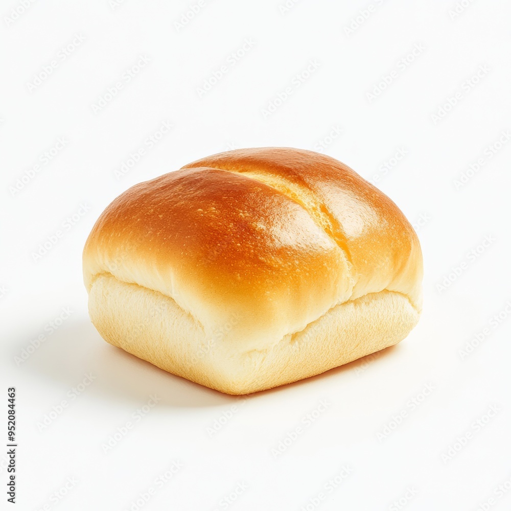 A 3D icon of a soft, golden-brown brioche bun, slightly toasted and set against a clean white background A 3D icon of a soft, golden-brown brioche bun, slightly toasted and set against a clean white background