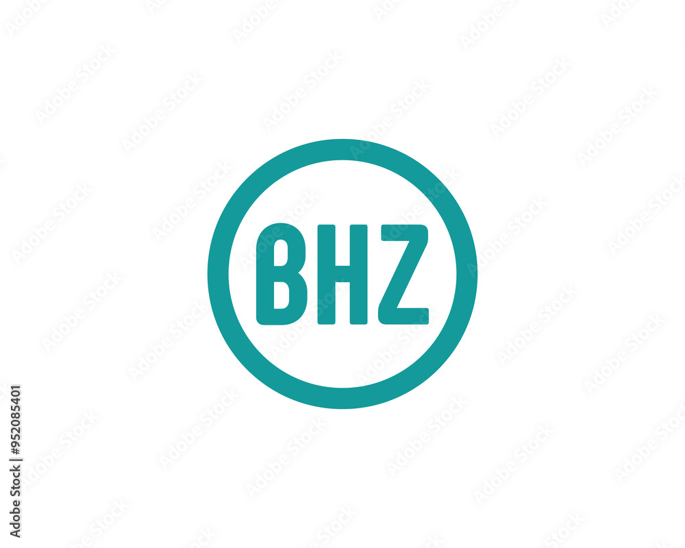 BHZ logo design vector template. BHZ BHZ logo design vector template. BHZ