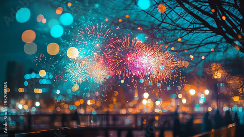 The vibrant image of fireworks lighting up the sky on New Year’s Eve is in high demand