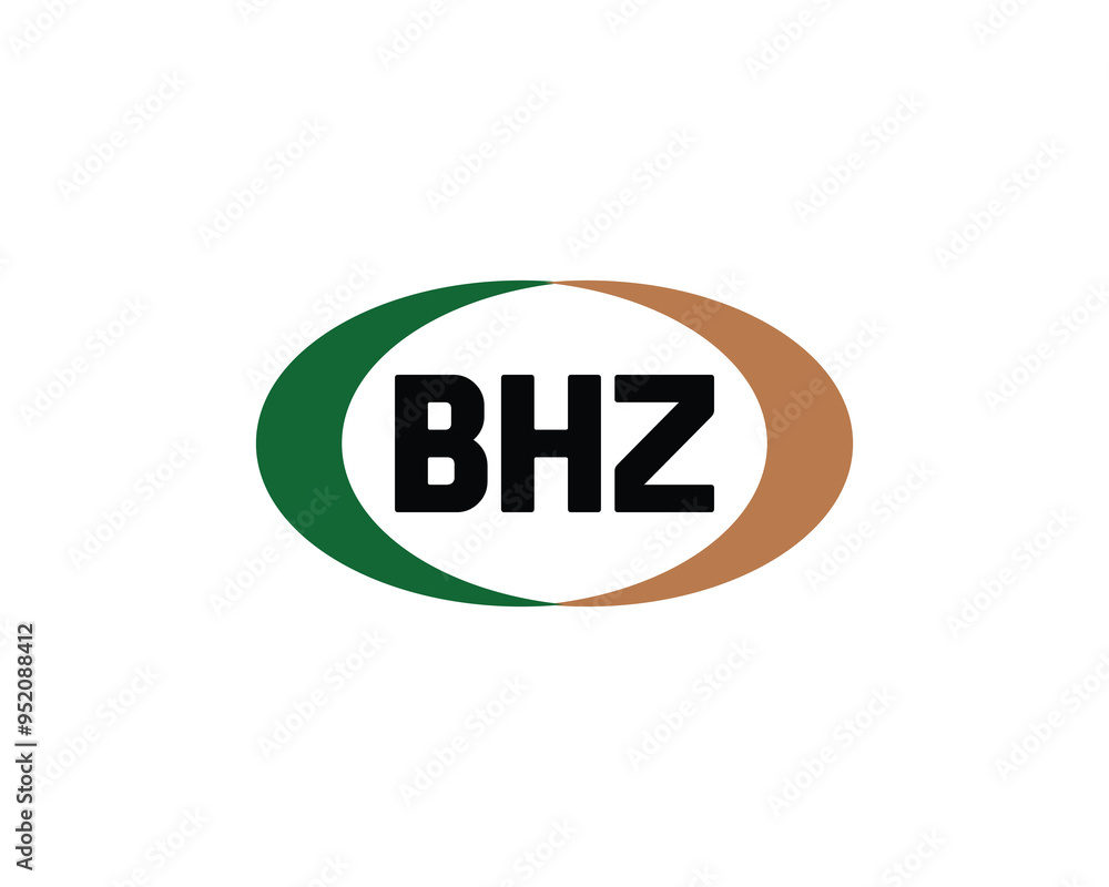 BHZ logo design vector template. BHZ BHZ logo design vector template. BHZ