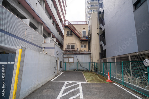 Parking area in Asakusa, Tokyo, Japan