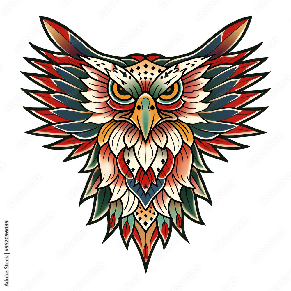 Eagle head very simple traditional tattoo flash styles illustration Eagle head very simple traditional tattoo flash styles illustration