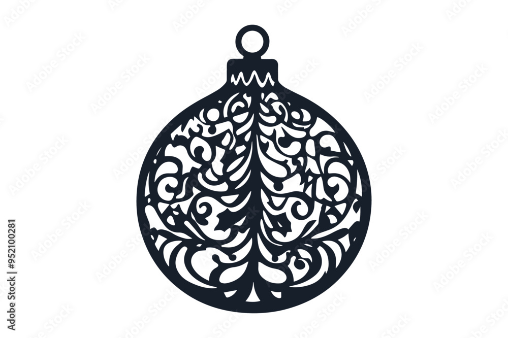 Christmas ball vector cut file Christmas ball vector cut file