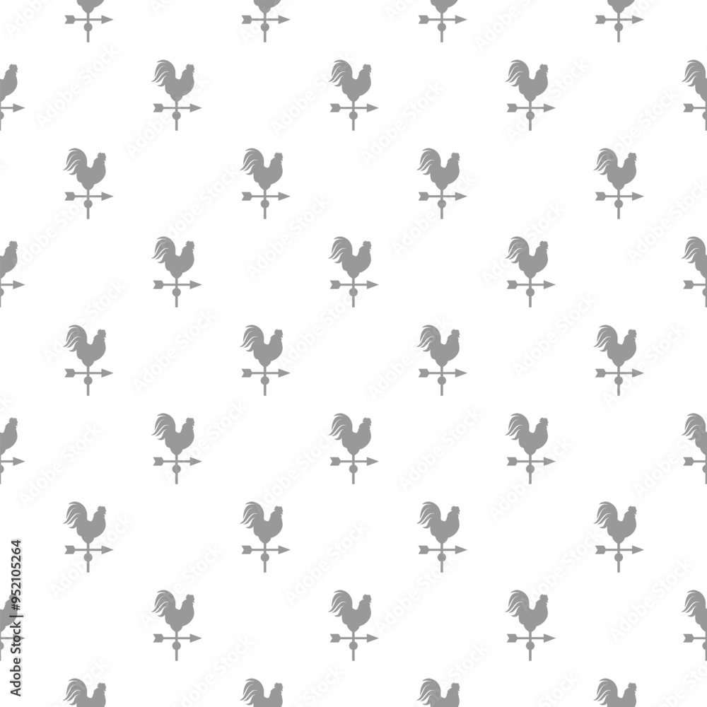 Weather vane logo seamless pattern on white background Weather vane logo seamless pattern on white background