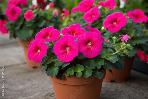 Wallpaper Mural Stunning Fuchsia Geranium Potted Plant for Vibrant Summer Blooms Torontodigital.ca