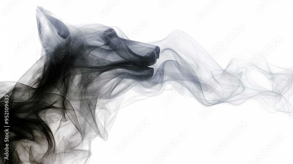 animals emerging from smoke animals emerging from smoke
